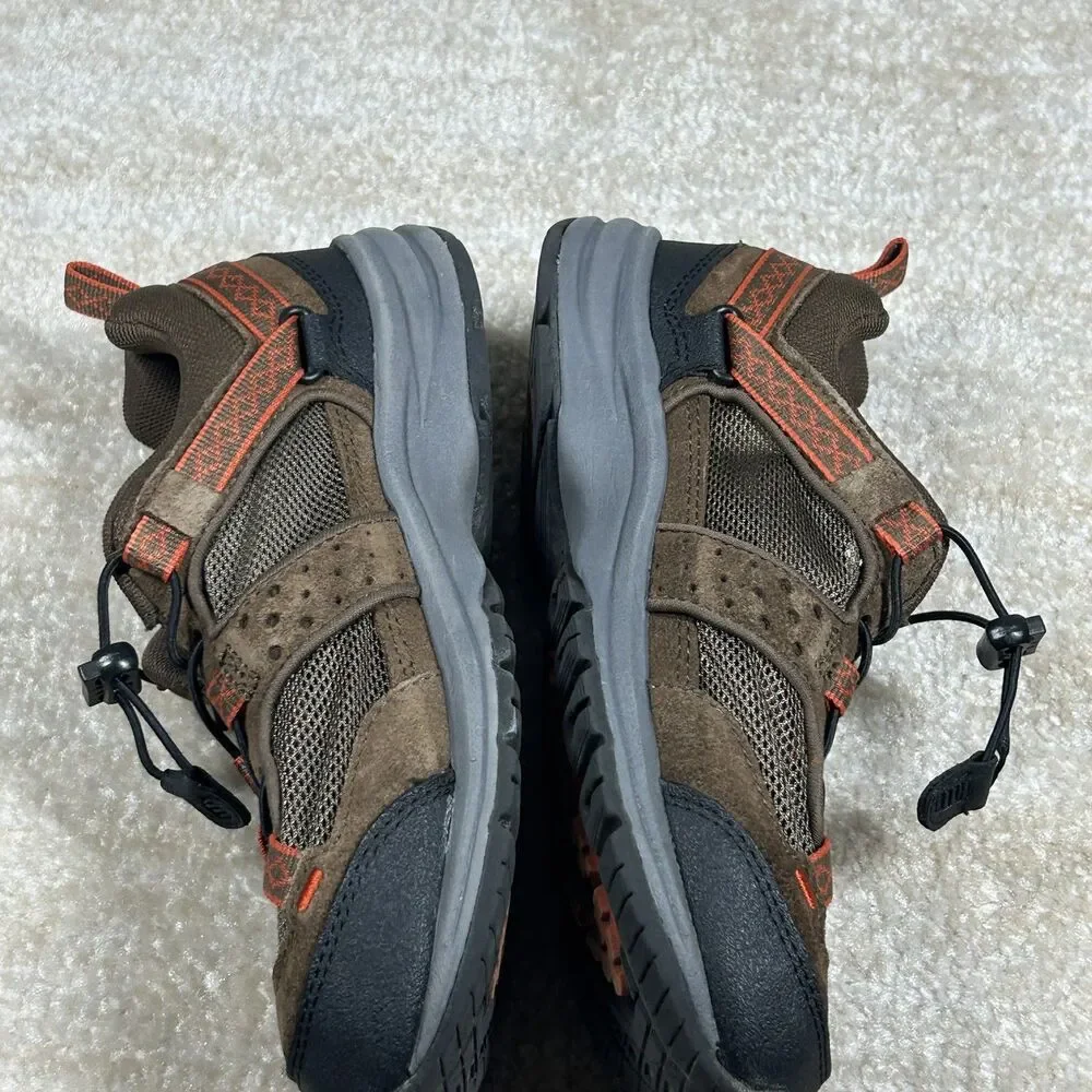 Lands End Shoes Kids Size 9 Trail Hiking Suede Mesh Outdoor Sneakers